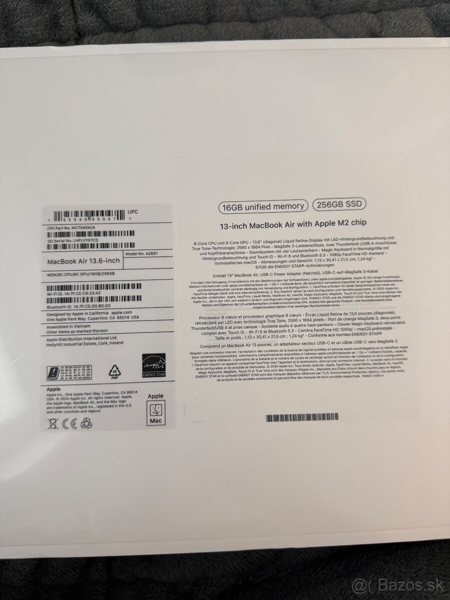 MacBook Air 13.6” M2 – 16GB / 256GB – NOVÝ - 2