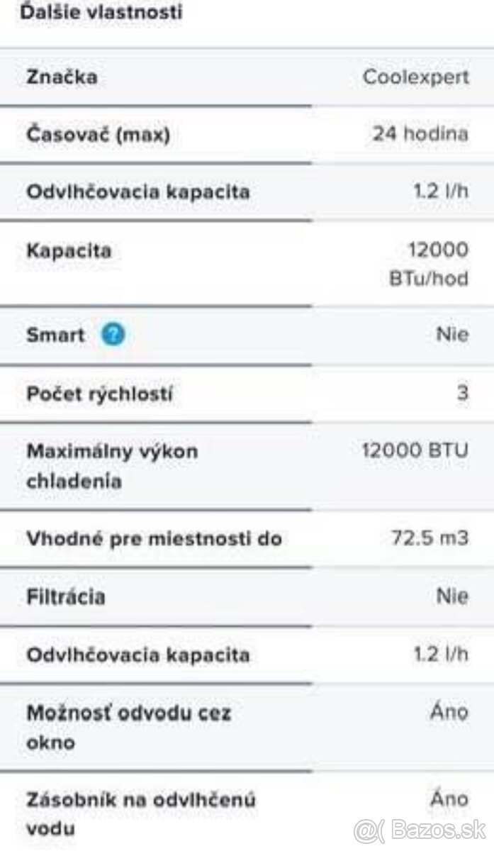 Predám prenosnú klimatizáciu CoolExpert - 2