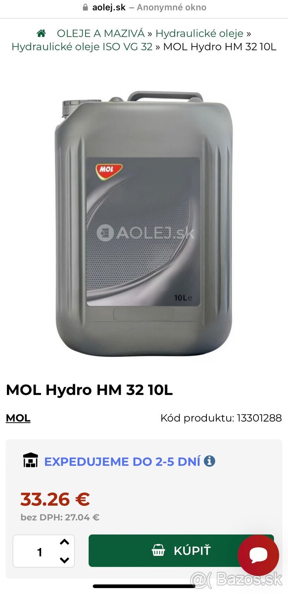 Hydraulický olej - 2