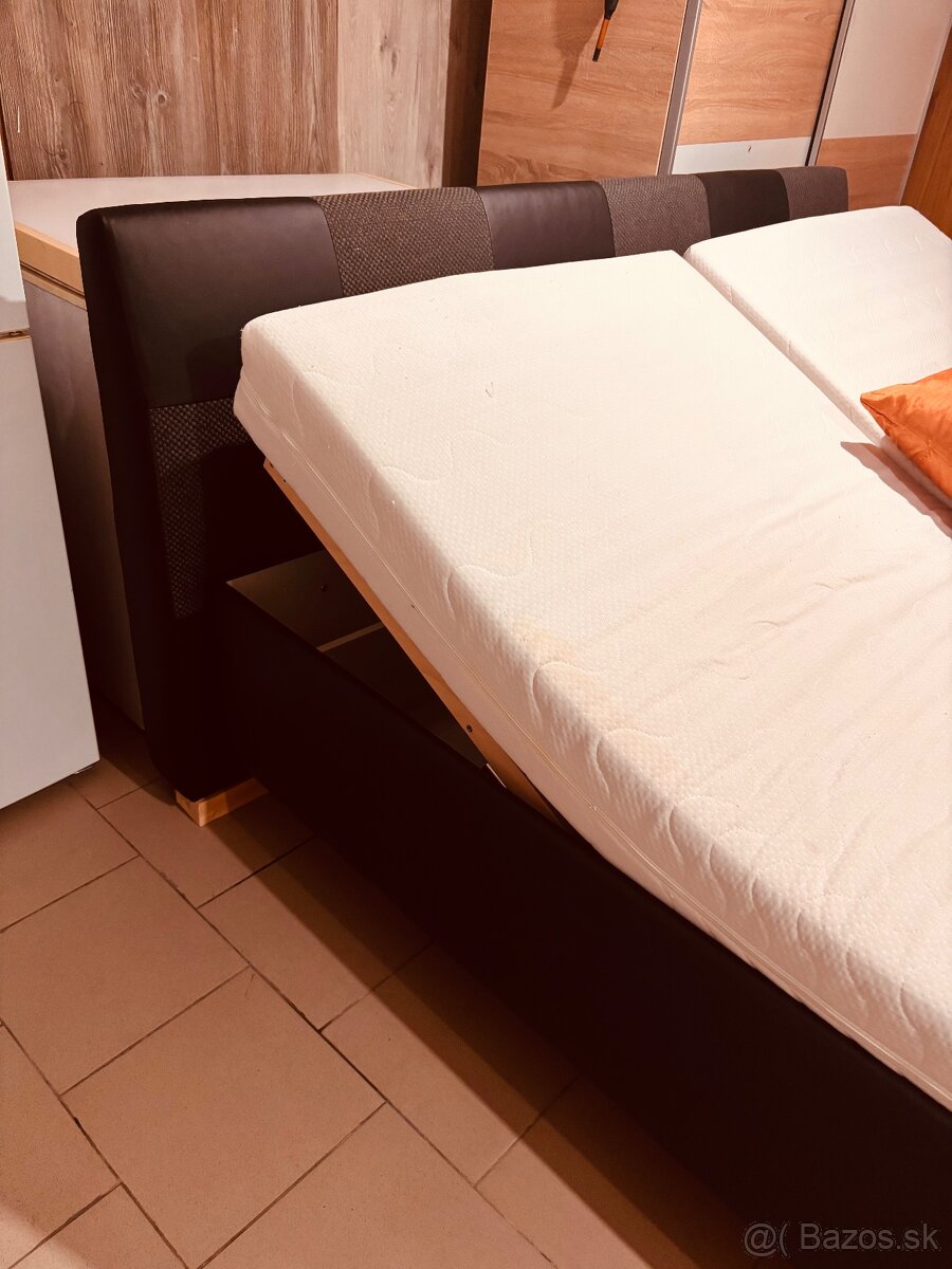 Manzelska postel 180x200. Polohovatelna - 2