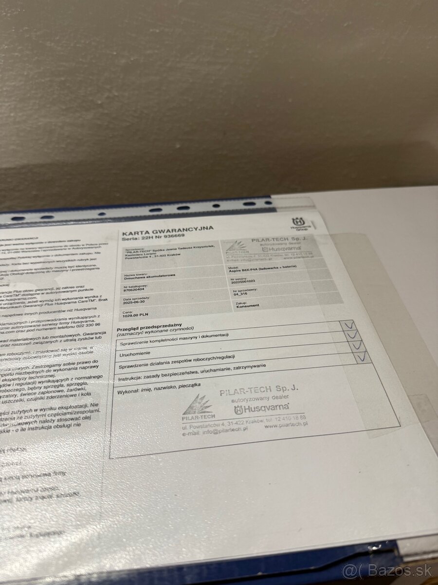 Akumulátorový fúkač lístia HUSQVARNA ASPIRE® B8X-P4A - 2