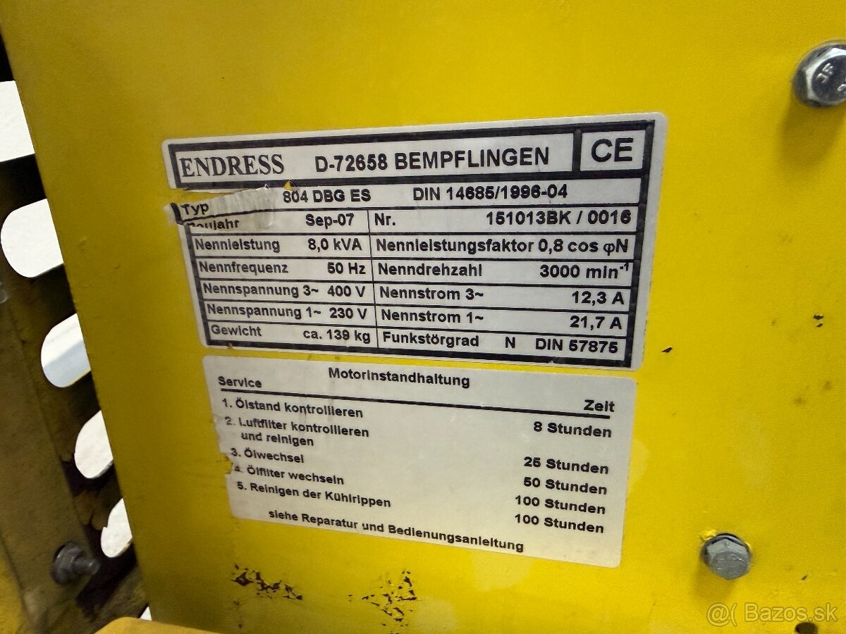 Elektrocentrála Endress 3 fázy - 2