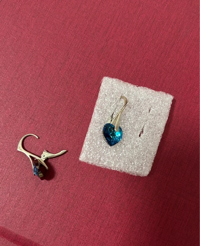 Swarovski srdce 10 mm - striebro - 2