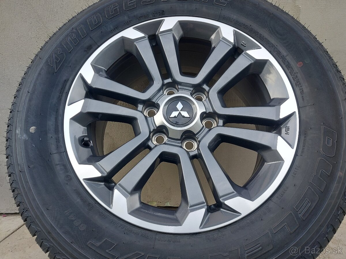 7,5Jx18 6x139,7 ET38 - NOVÉ KOMPLETY MITSUBISHI L200 - 2