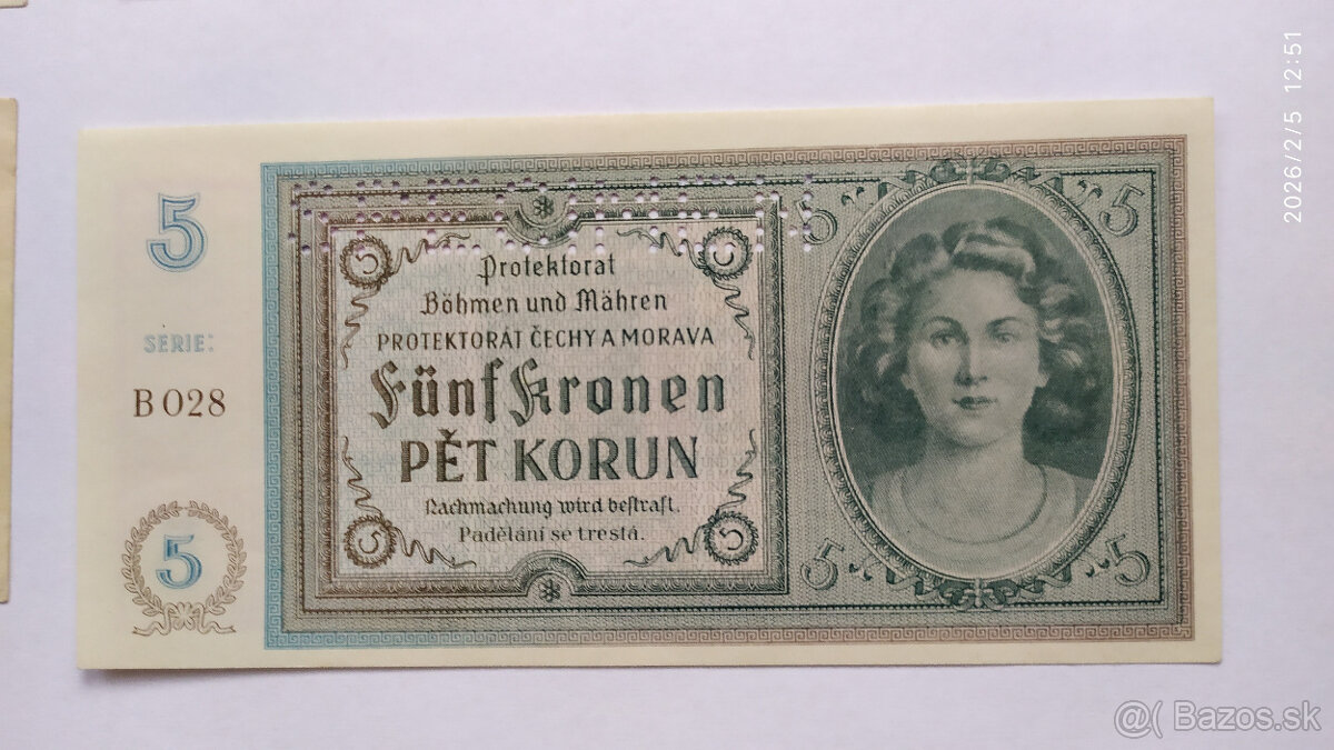 Bankovky Protektorát - 2