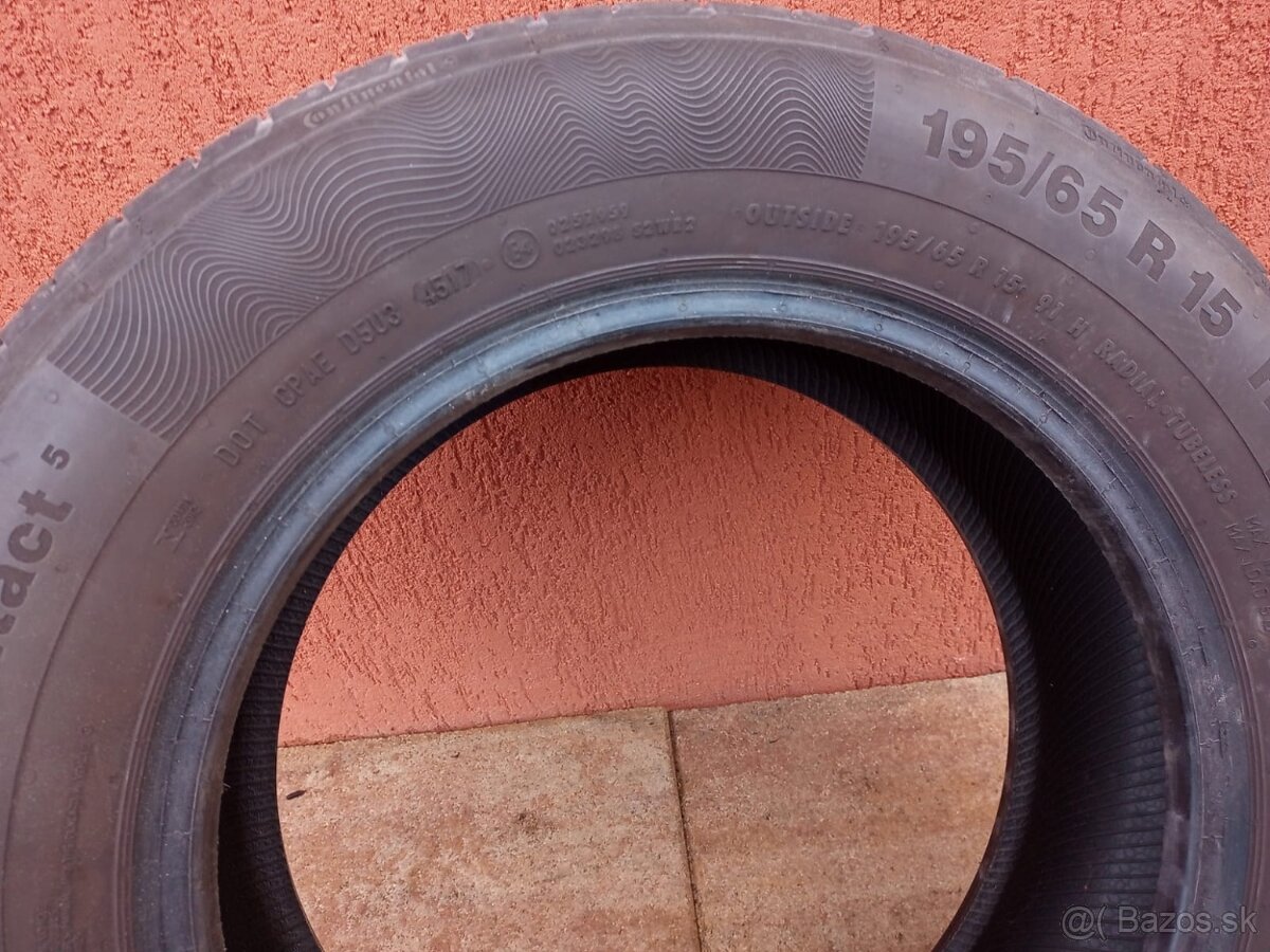 Lenté pneumatiky Continental 195/65 R15 H - 2