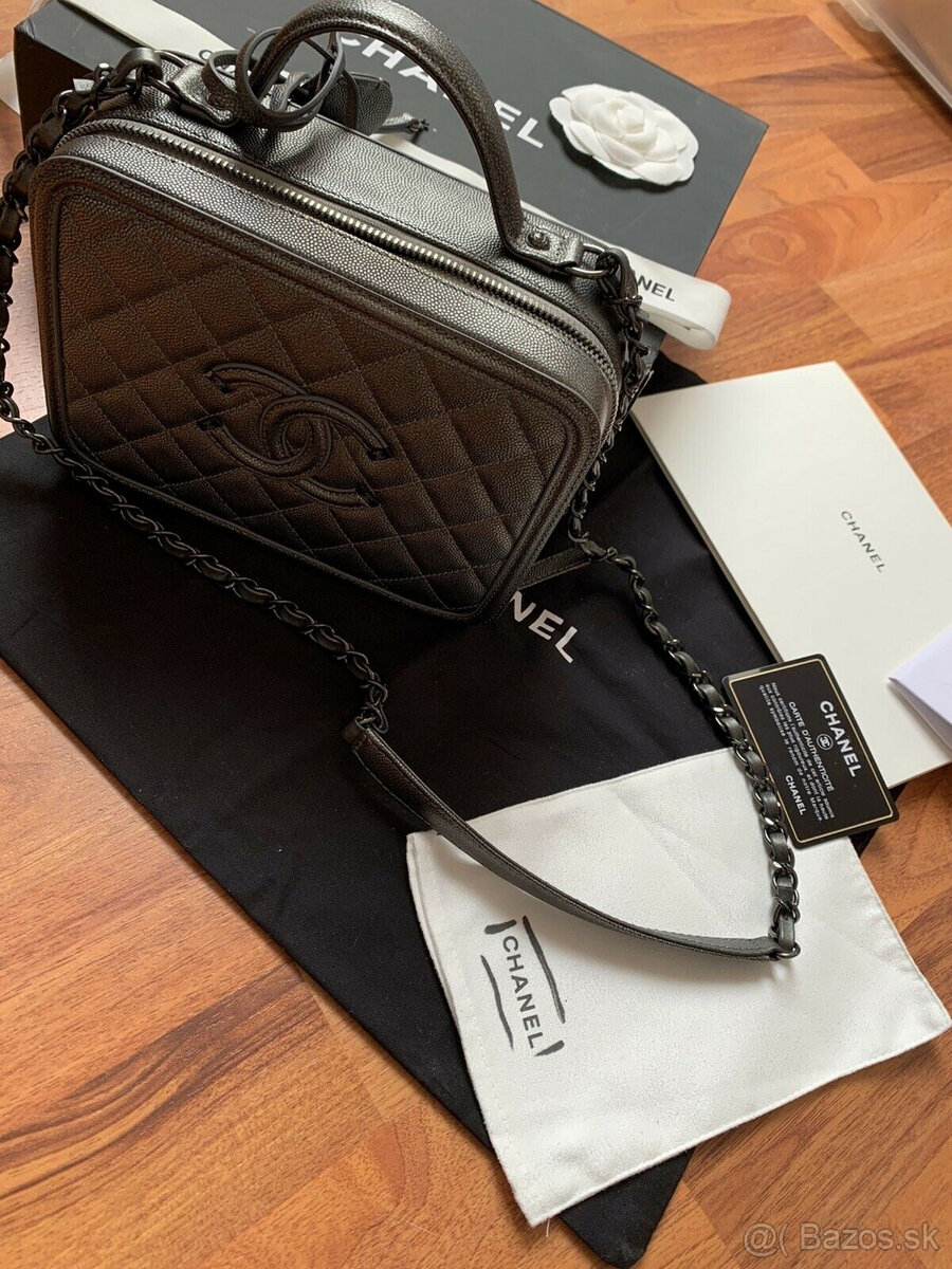 Kožená kabelka Chanel Vanity Taška - 2