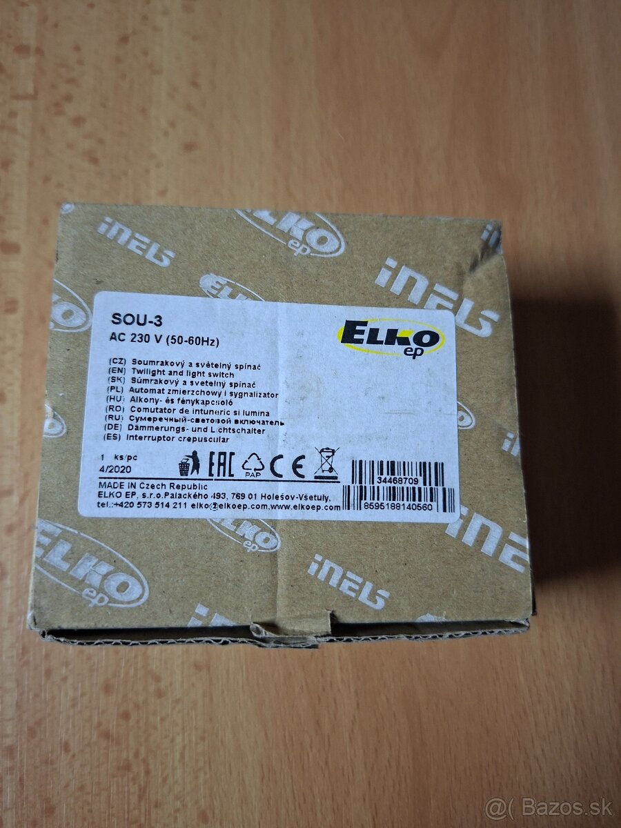 Súmrakový spínač SOU-3/230 - 2