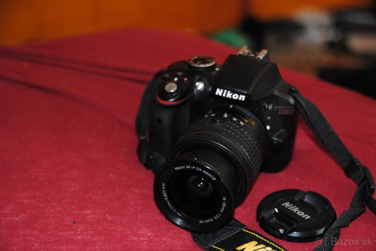 Nikon D3300 + AF-PDX nikkor18-55+prisl. 24Mpix - 2