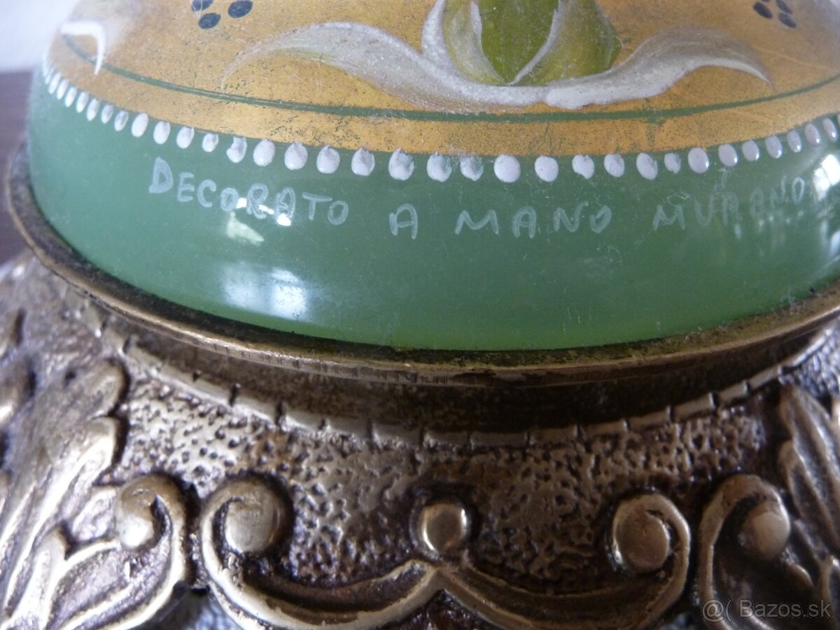 Ručne maľovaná stolová elektrická lampa MURANO - 2