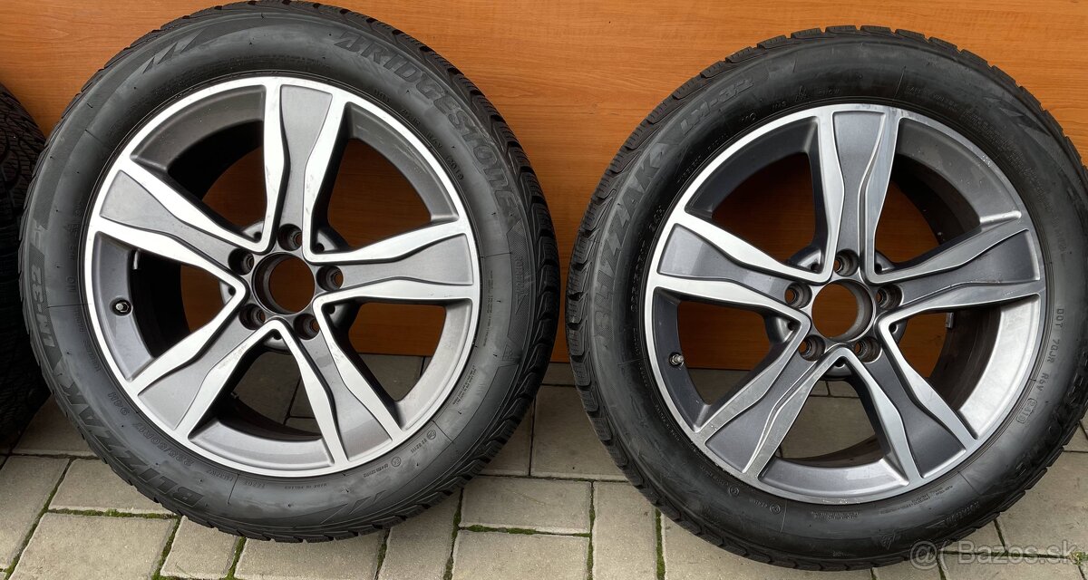 Orig. Mercedes alu disky 5x112 ET48,5 225 50 R17 zimné - 2