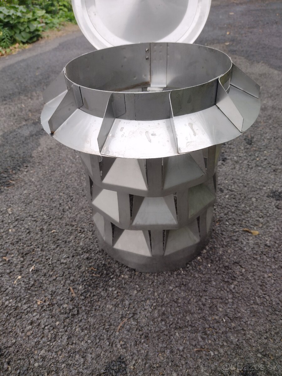 Komínová hlavica EKON so vsuvkou 160 mm nerezová - 2
