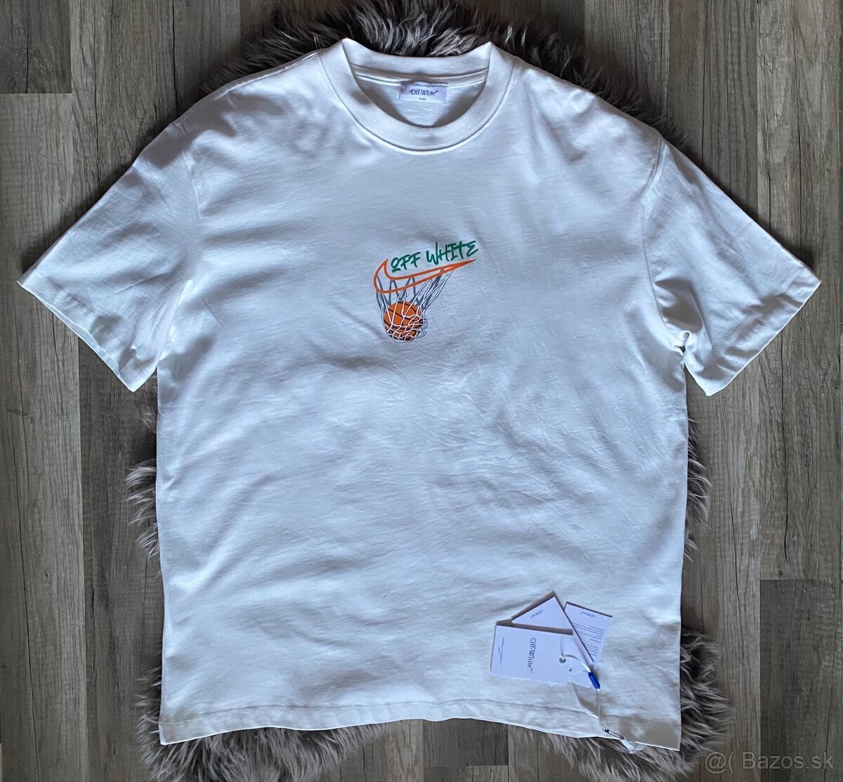 Tričko off white L - 2