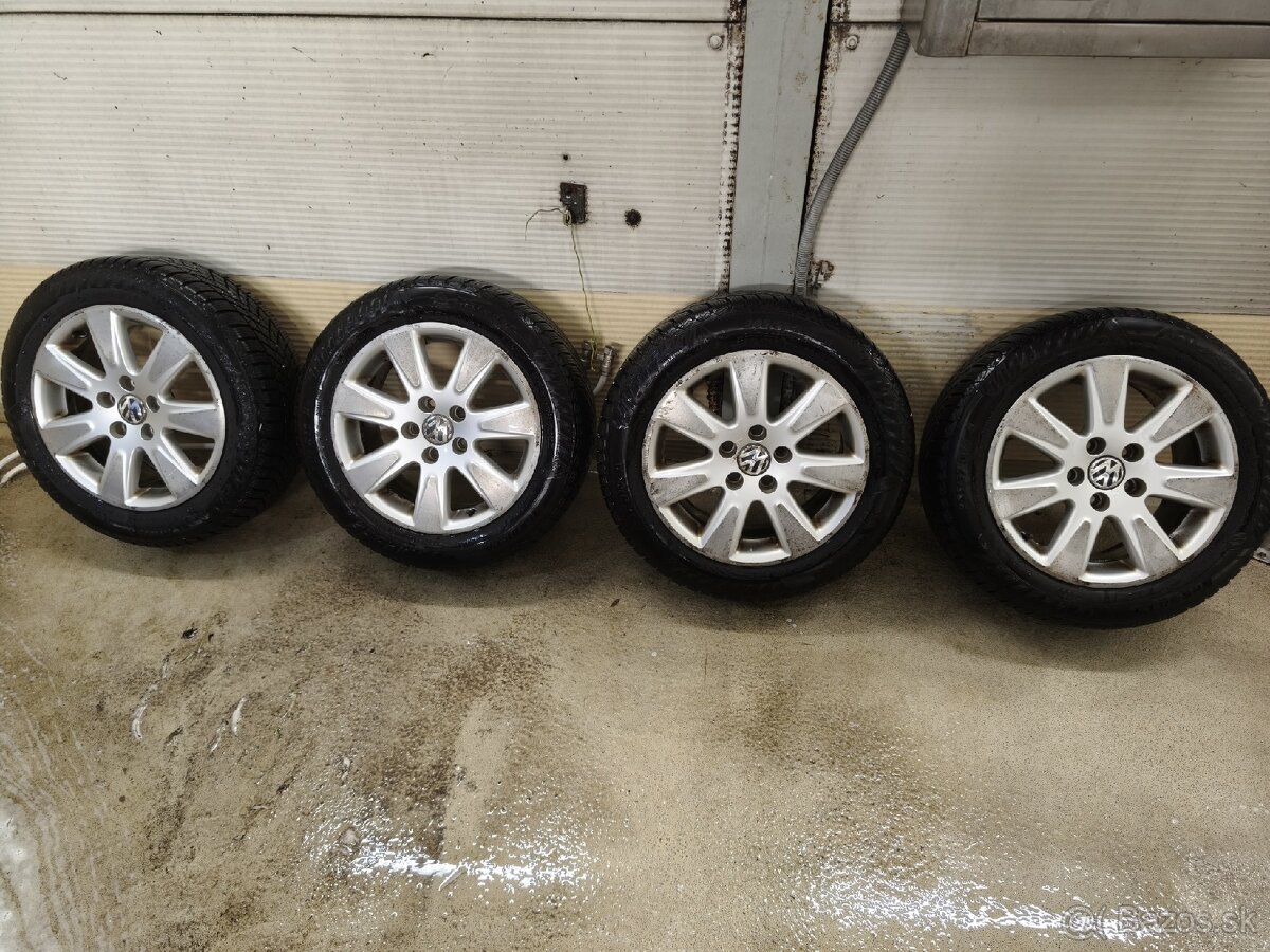 Predám disky 5x112 r16 + zánovné zimné - 2