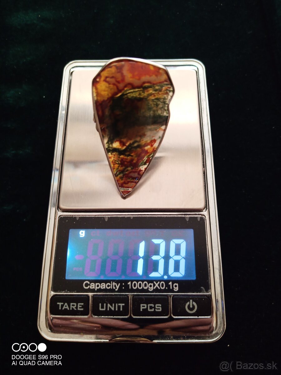 Prsteň s kameňom/ Achát/ - 2