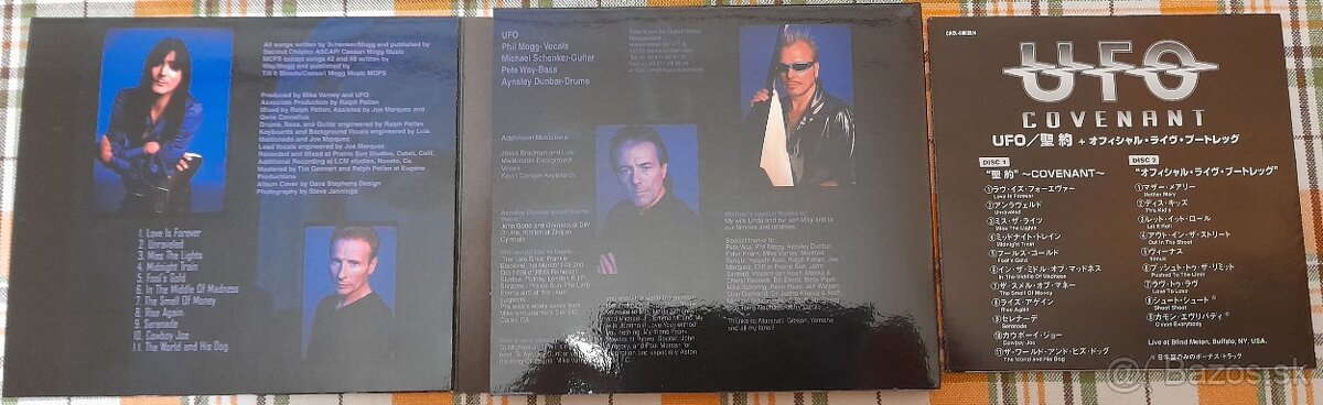 2 CD UFO – COVENANT 2000 JAPAN LIMITED EDITION - 2
