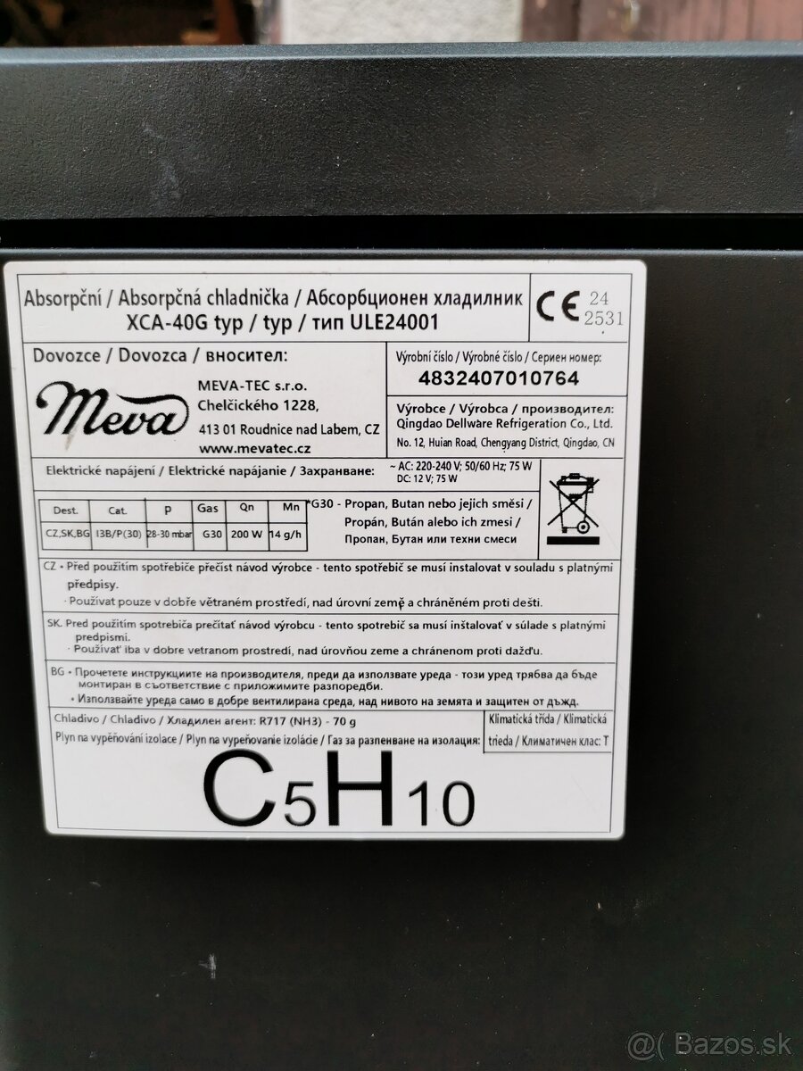 Chladnička MEVA 40L - 2