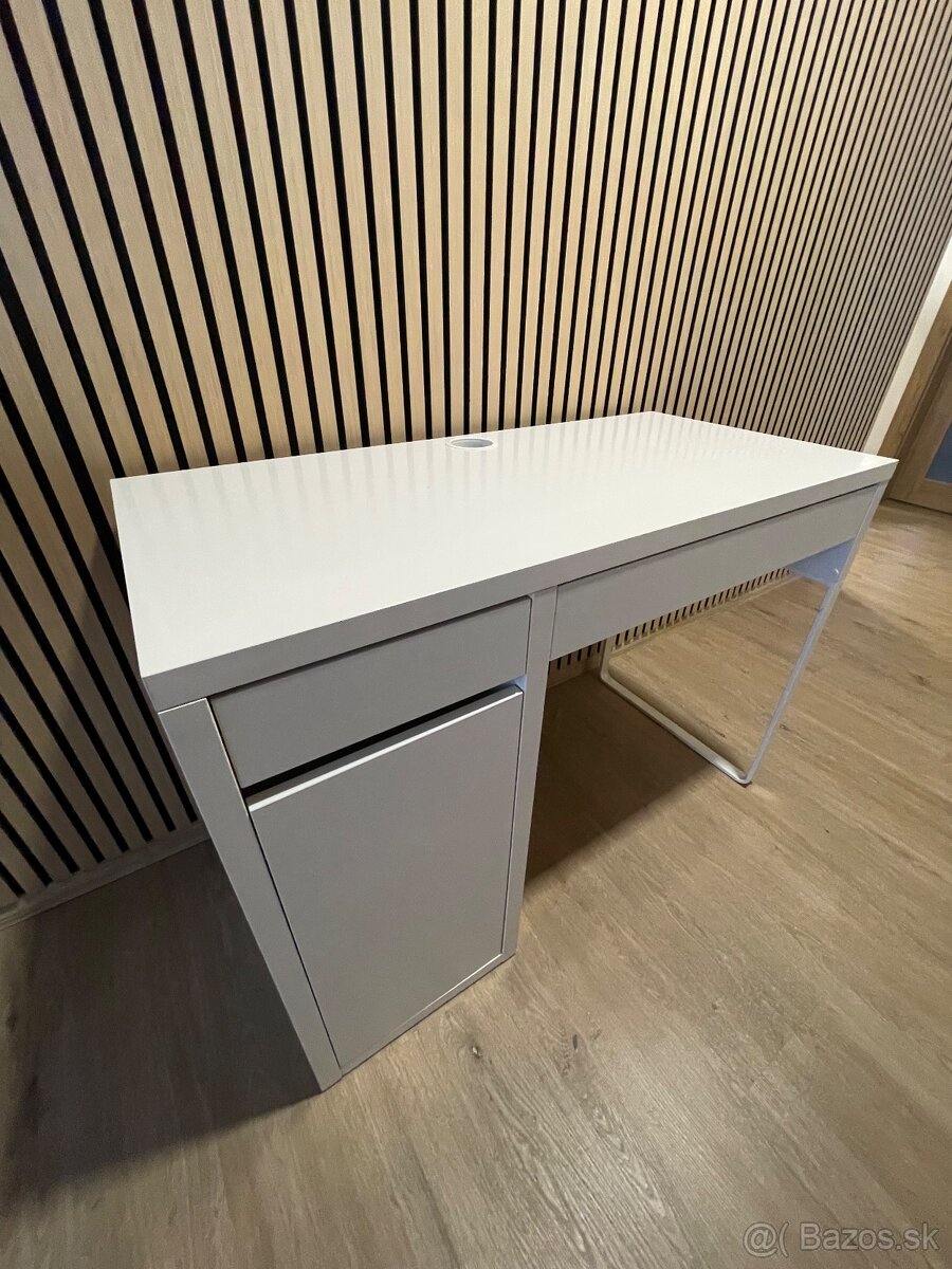 MICKE stôl biely, IKEA 105x50cm - 2