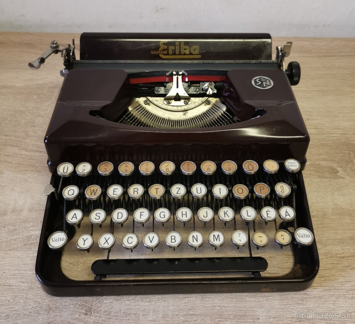 Starožitný písací stroj ERIKA model S z roku 1939 - 2