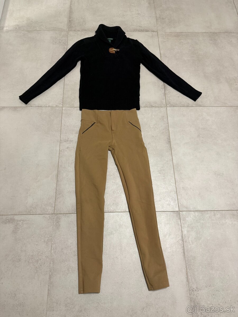 Dámsky sveter Ralph Lauren vel. XS a Jegginsy - 2