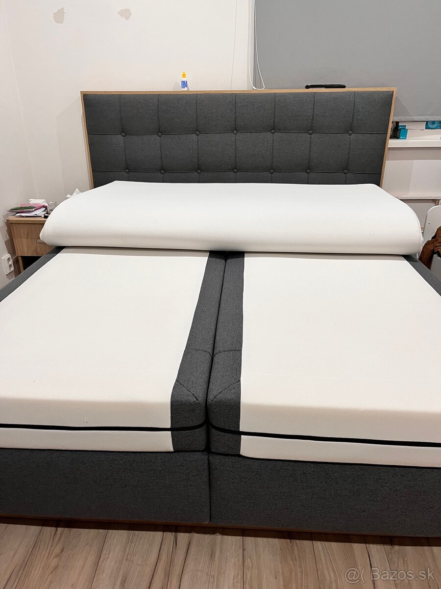 Boxspring manželská posteľ 160x200 - 2