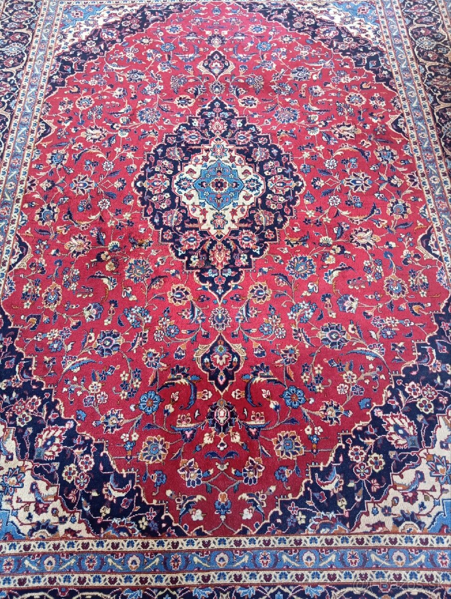 Nádherný hodvábny ručne viazaný KESHAN 350x250 - 2