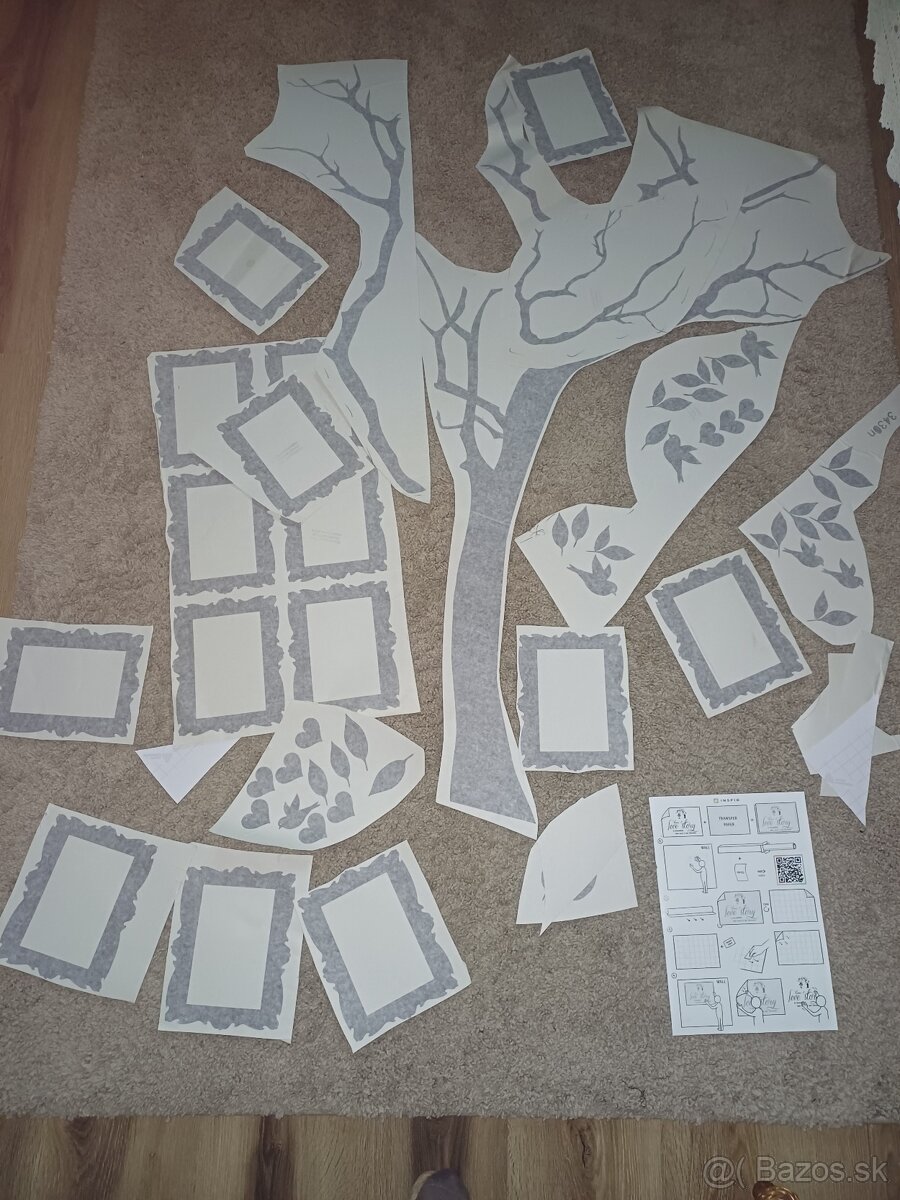 Rodostrom – variovateľná samolepka na stenu - 2