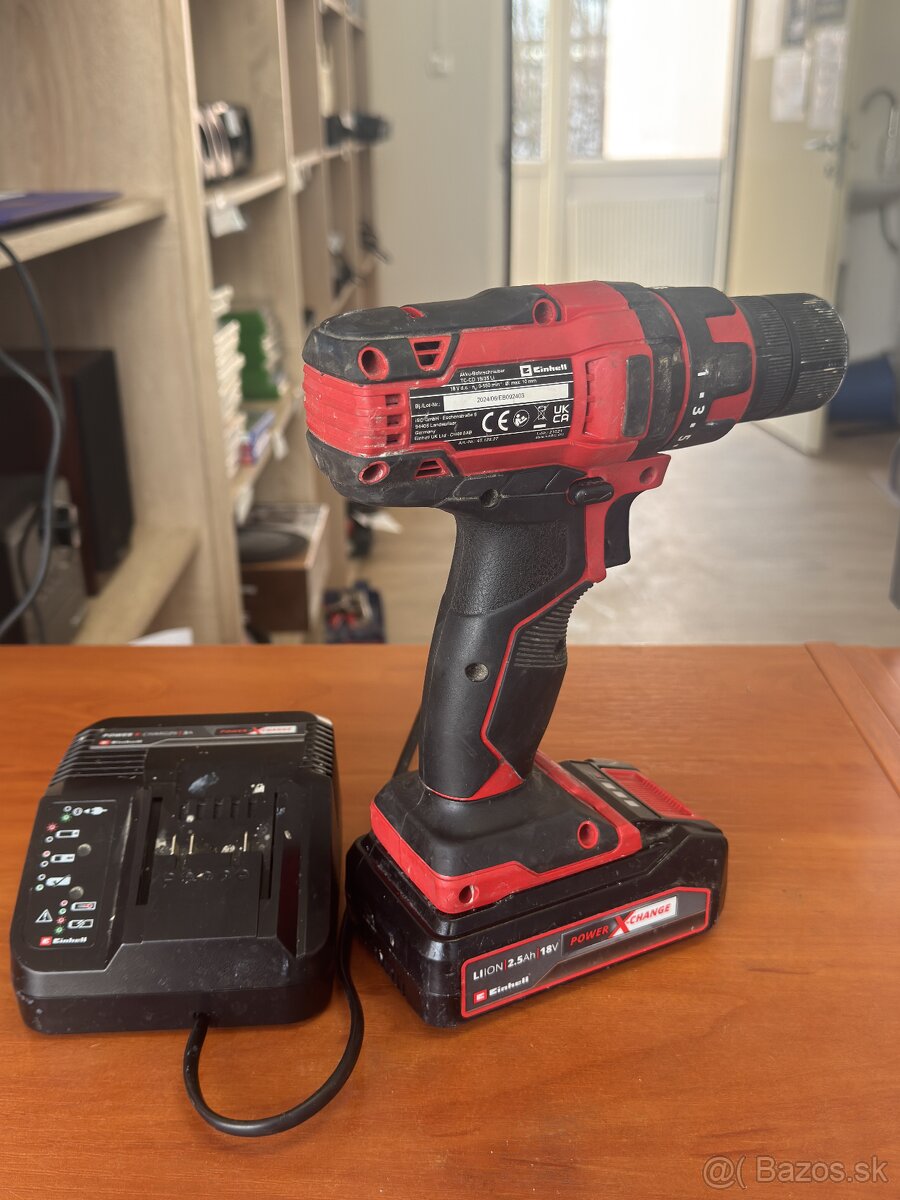 Akumulátorová vŕtačka Einhell TC-CD 18/35 Li + 2.5Ah batéria - 2