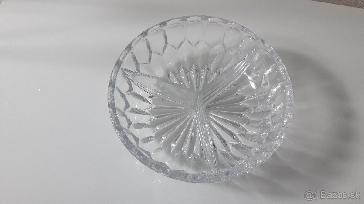 Starožitná brúsena misa - 2