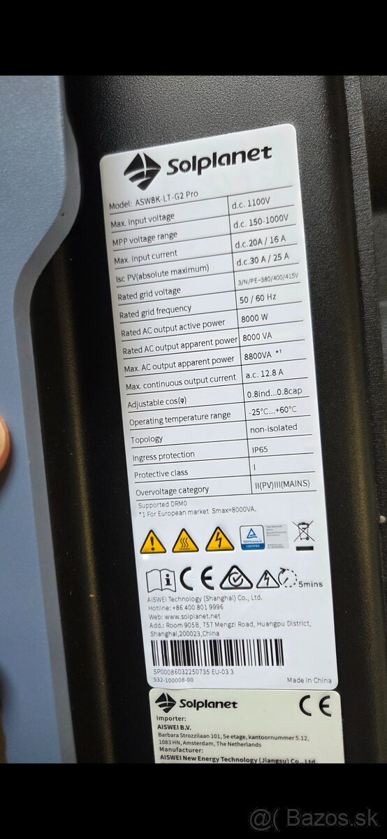 Solplanet 8kw on grid - 2