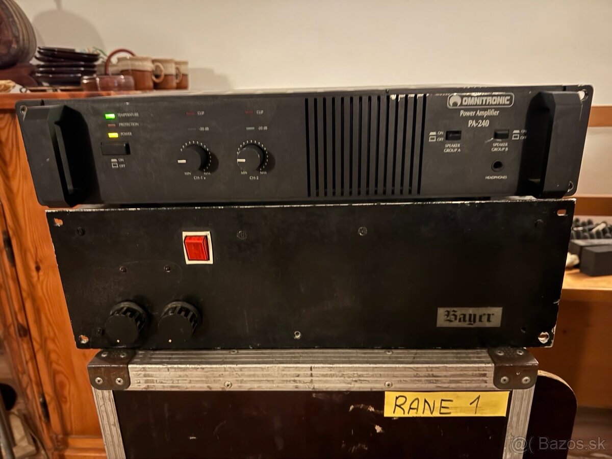 OMNITRONIC koncový zosilovač 2x500W - 2