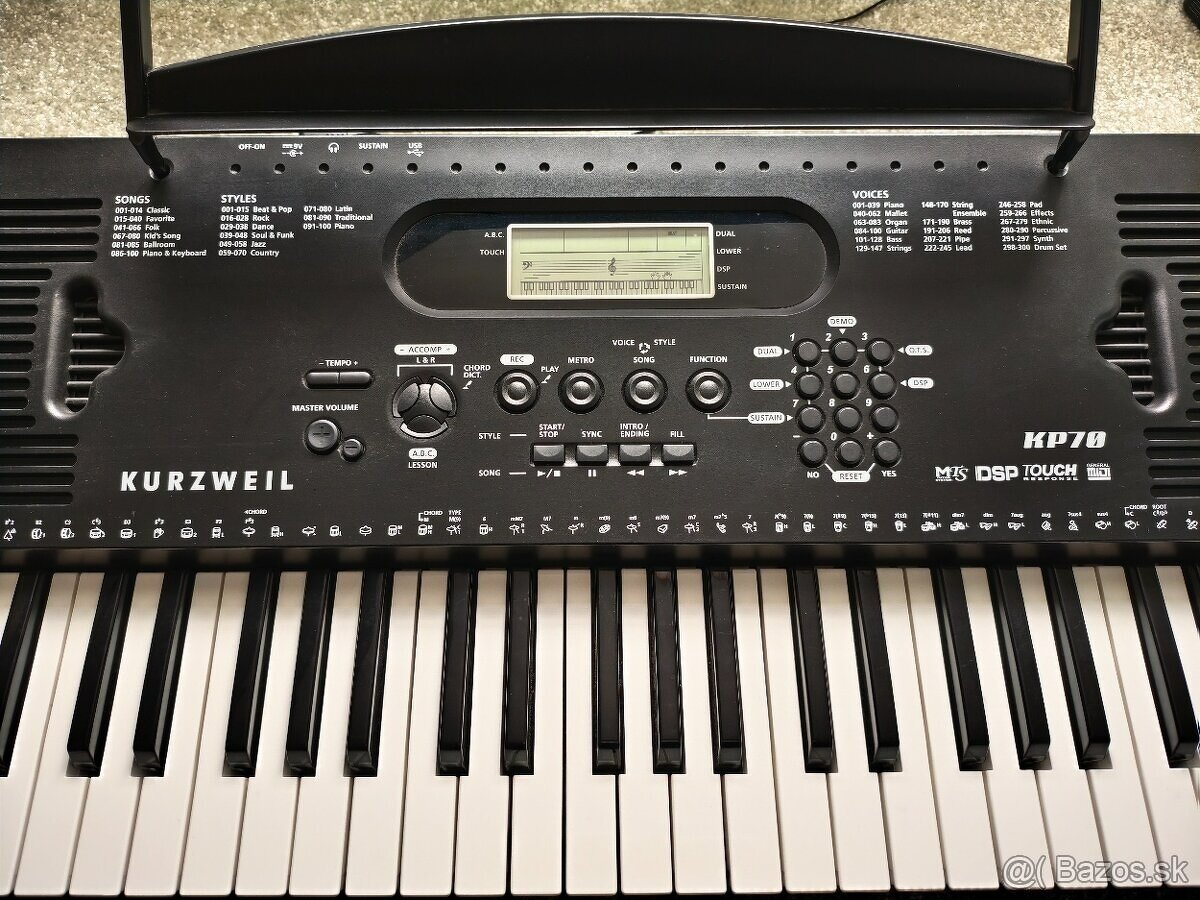 Klávesy Kurzweil KP 70 - 2
