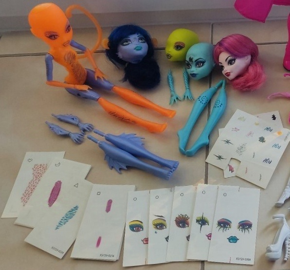 🌊Monster high skladacie bábiky sada🌷 - 2