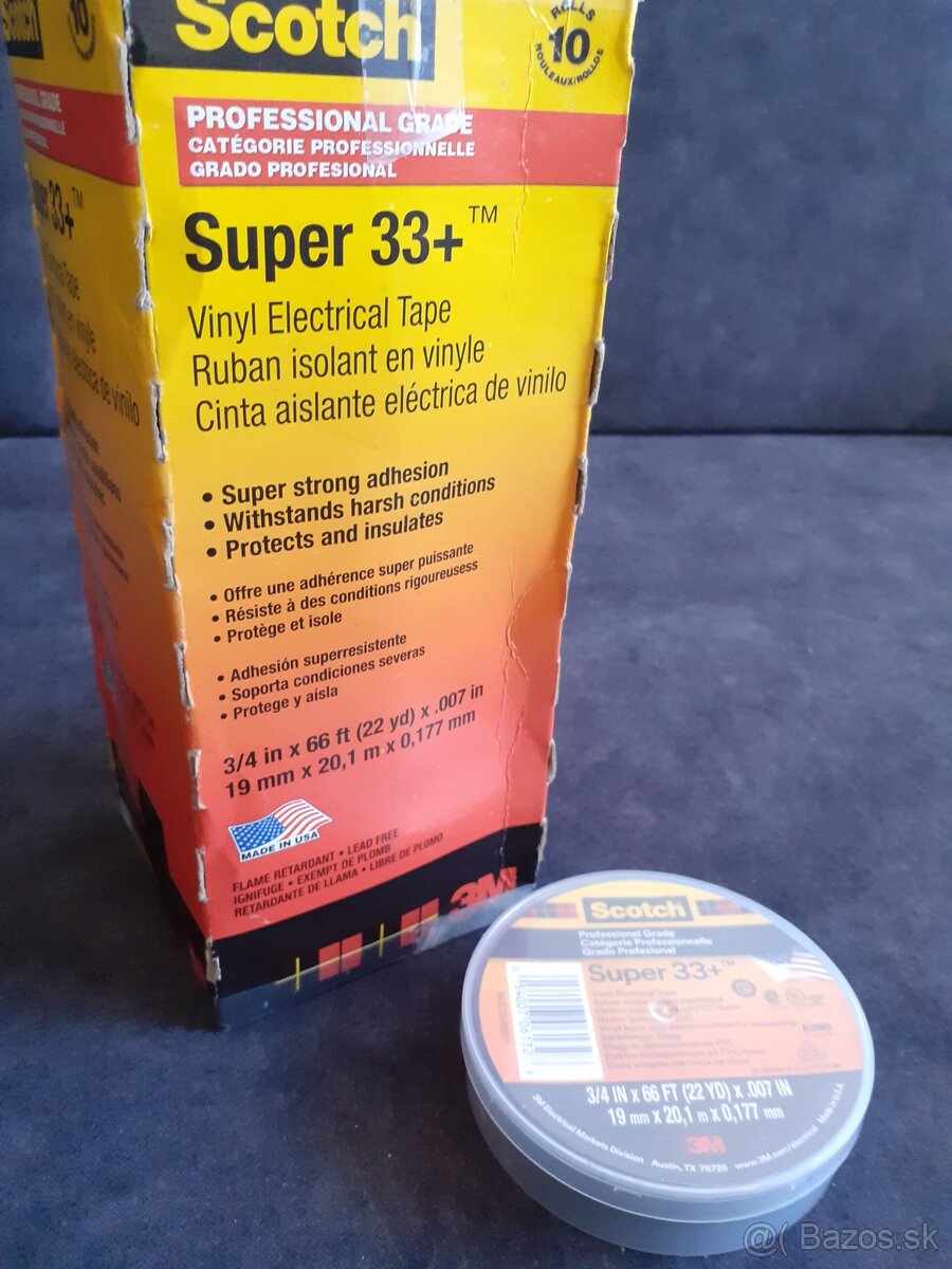 Predám novú profesionálnu izolačnú pásku SCOTCH Super 33+ - 2