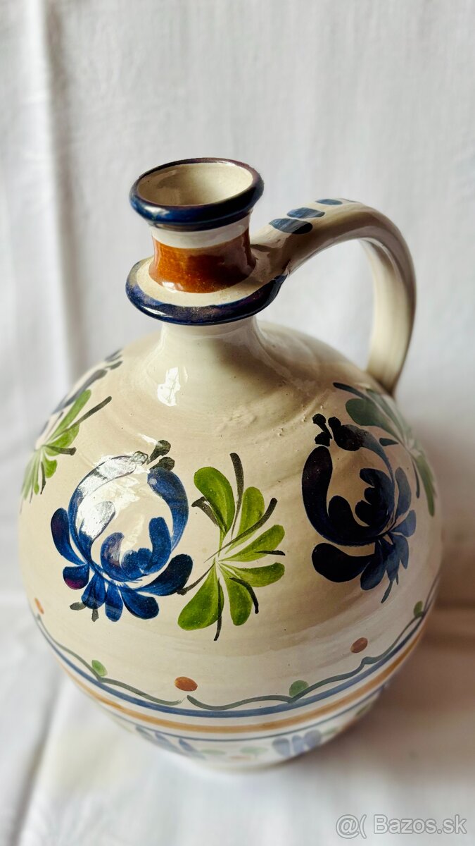 Ručne maľovaný keramický džbán - 2