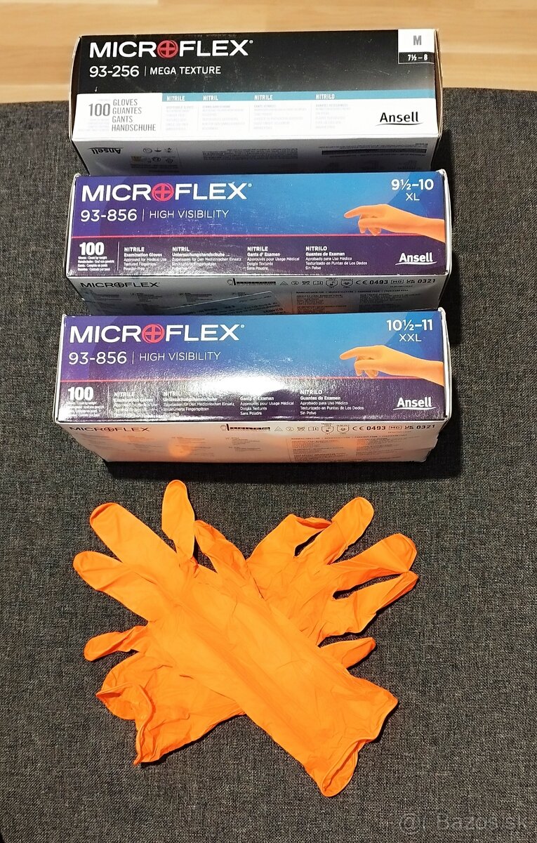 Moto rukavice ANSELL 93-856 MICROFLEX NITRILE - 2