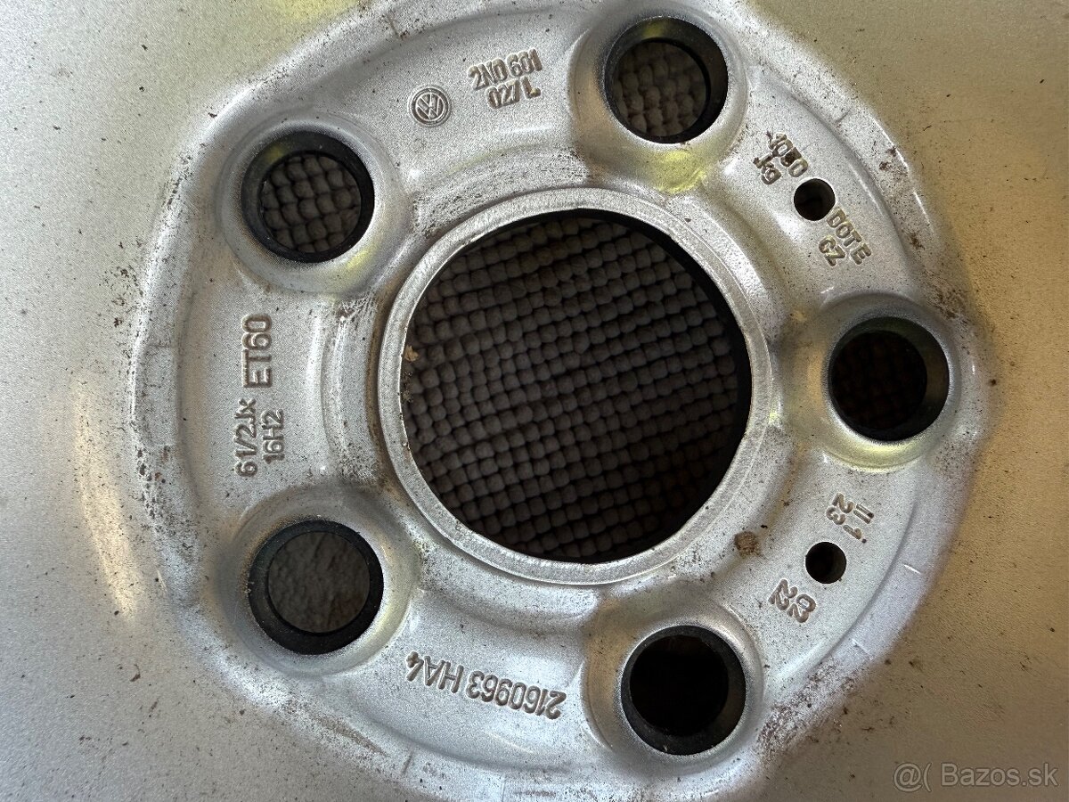Predám orig.VW oceľové disky R16 - 2