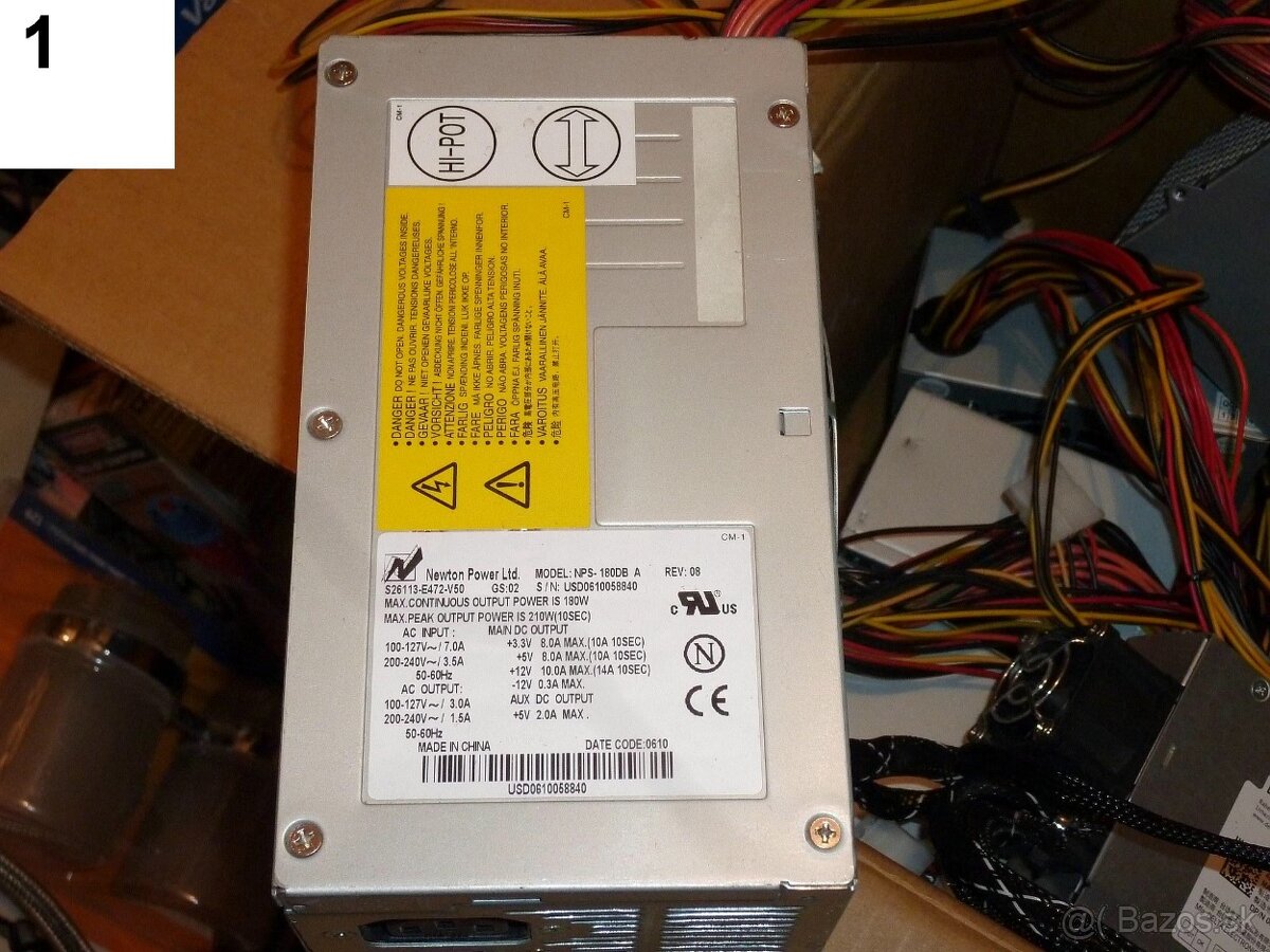 Predám atypické zdroje do PC, ATX aj AT, 7€ za kus - 2