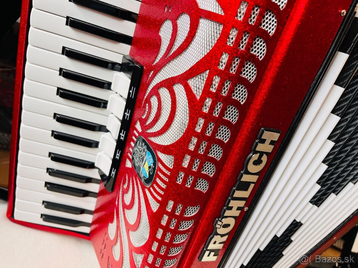 Predám akordeón Weltmeister-Fröhlich Handel 72 basový - nový - 2