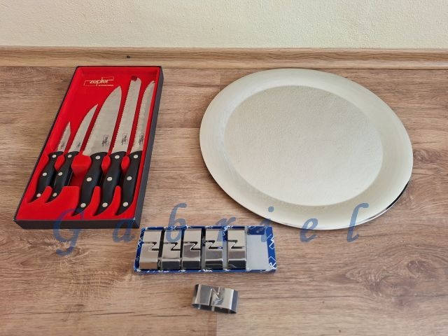 Podnos, nože, držiak, šálky, kliešte - Zepter - 2