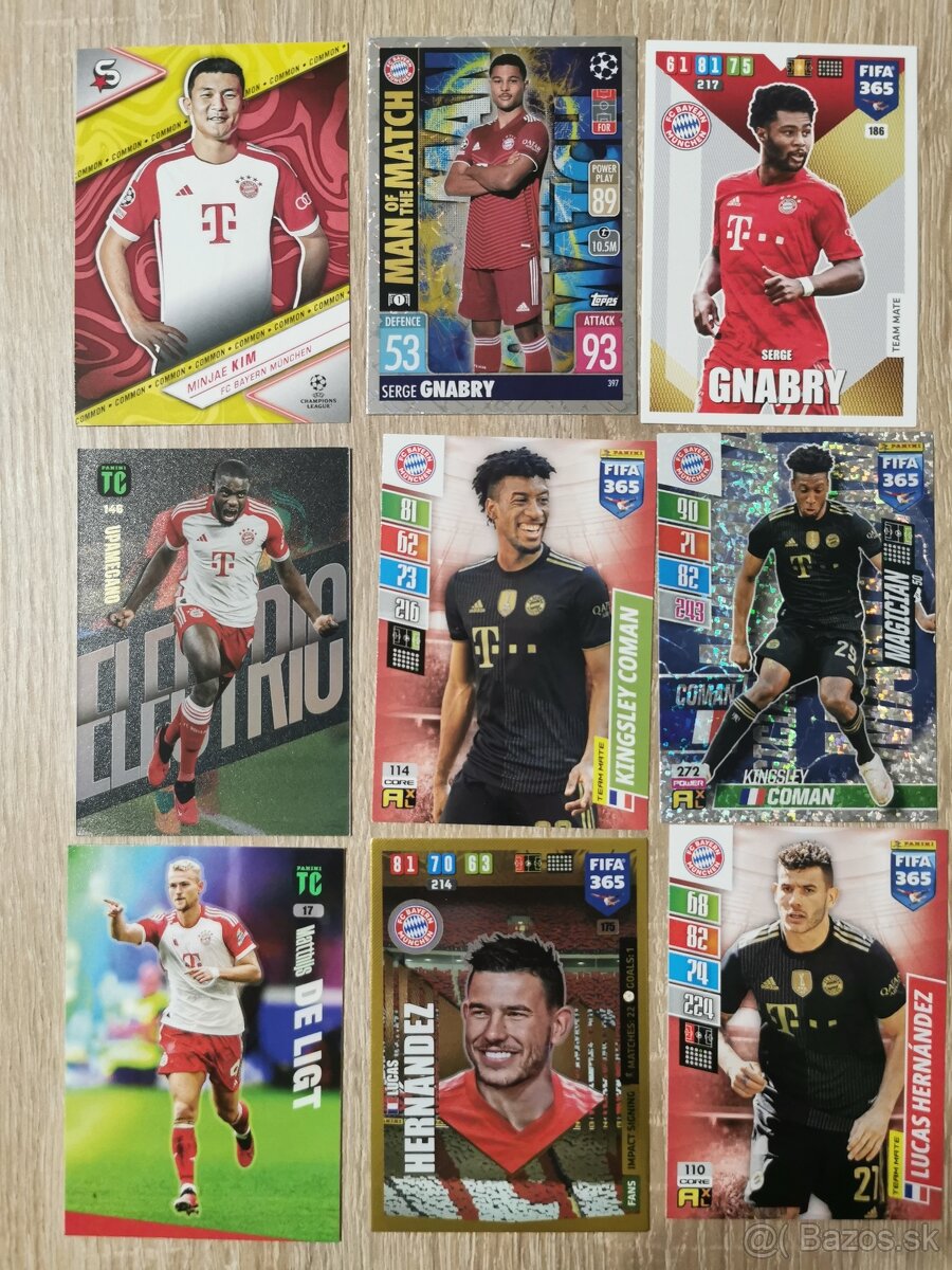 Bayern Mníchov - futbalové kartičky - 2