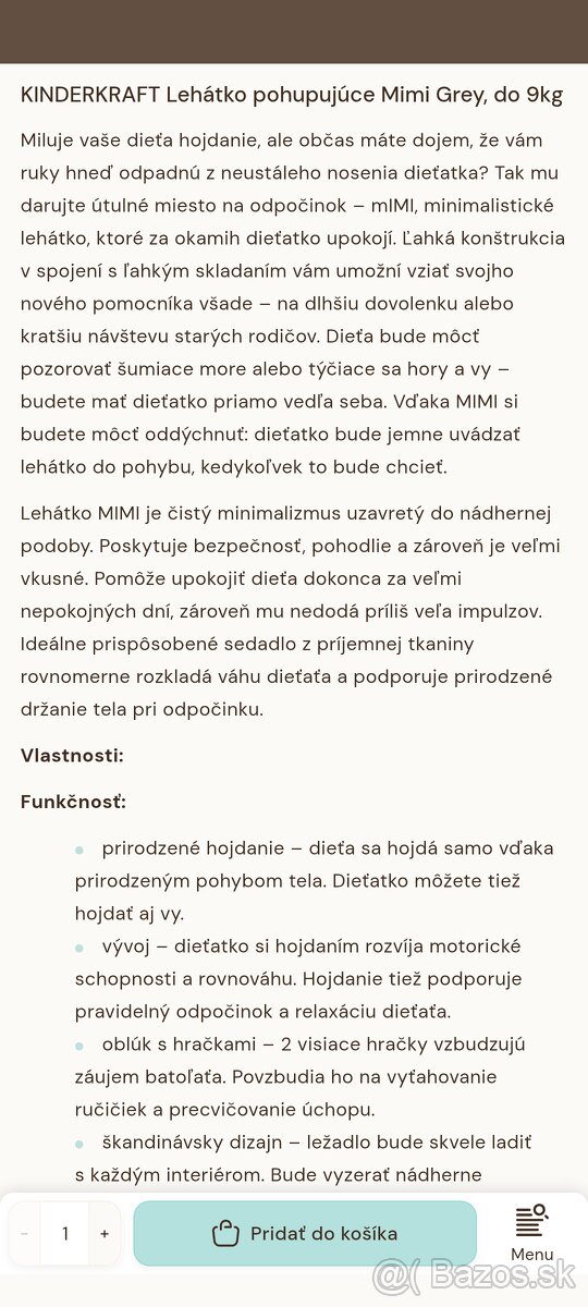 Detské kresielko - 2