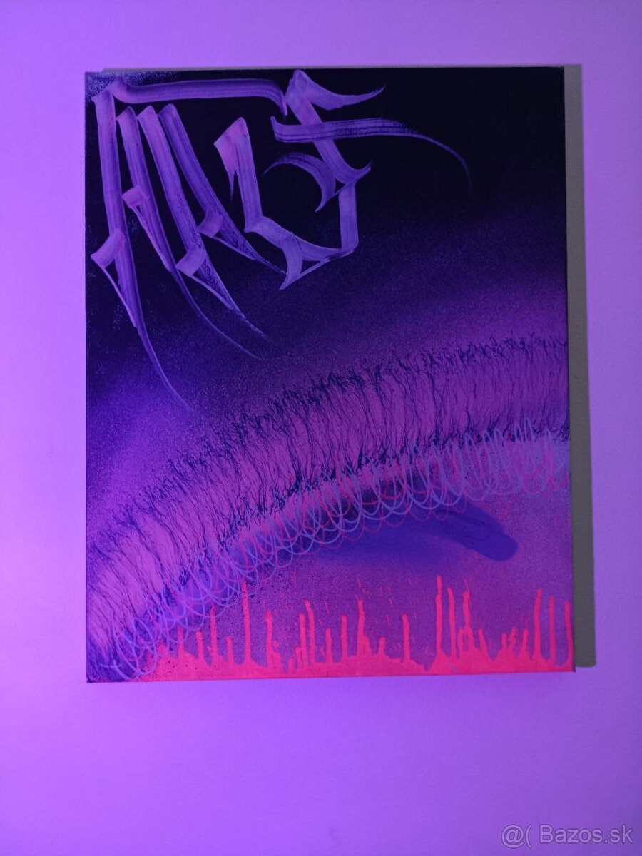 Obraz fluorescenčné, street art - 2