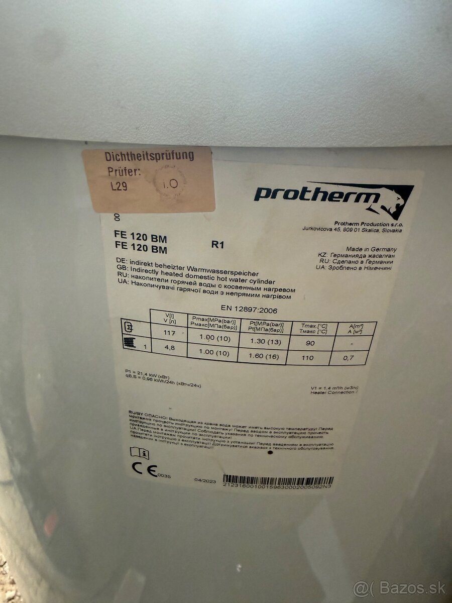 Zásobnik na teplú vodu PROTHERM - 2
