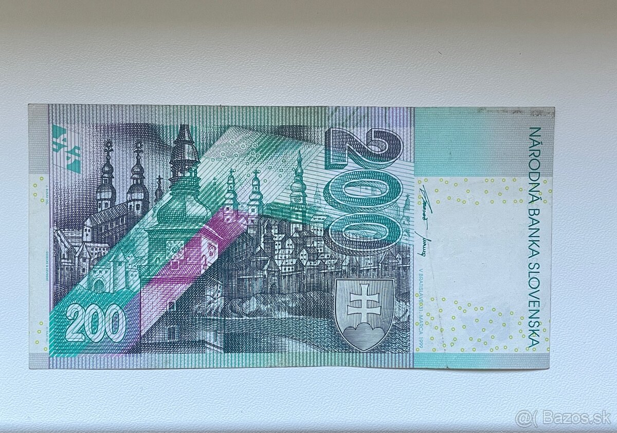200 korún séria E 1999 - 2