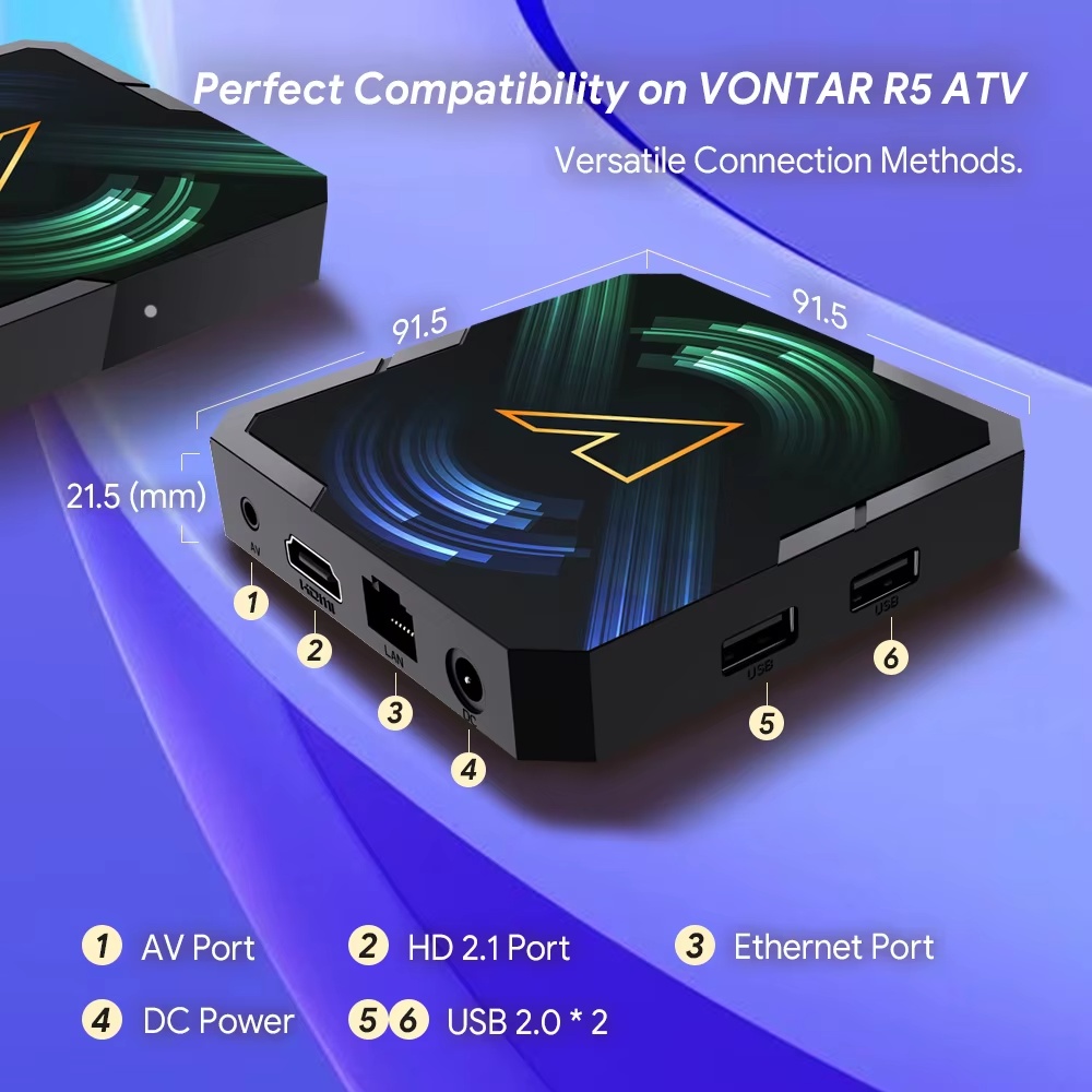 Android TV BOX - Vontar R5 ATV - 4gb/32gb -nový - 2