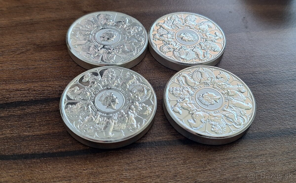 2oz Queen's beasts Completer - investičné striebro / mince - 2