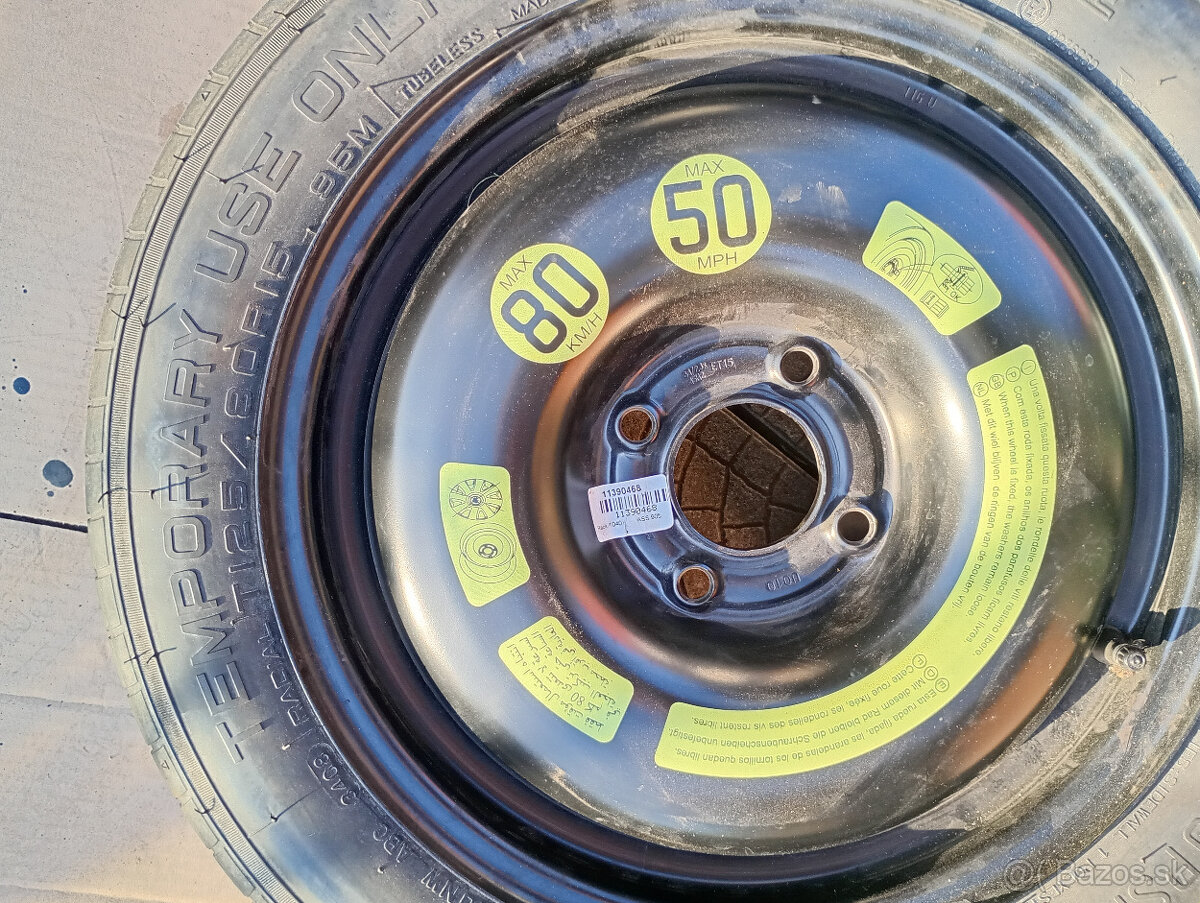 Rezerva - dojazdove koleso 4x108 - 2