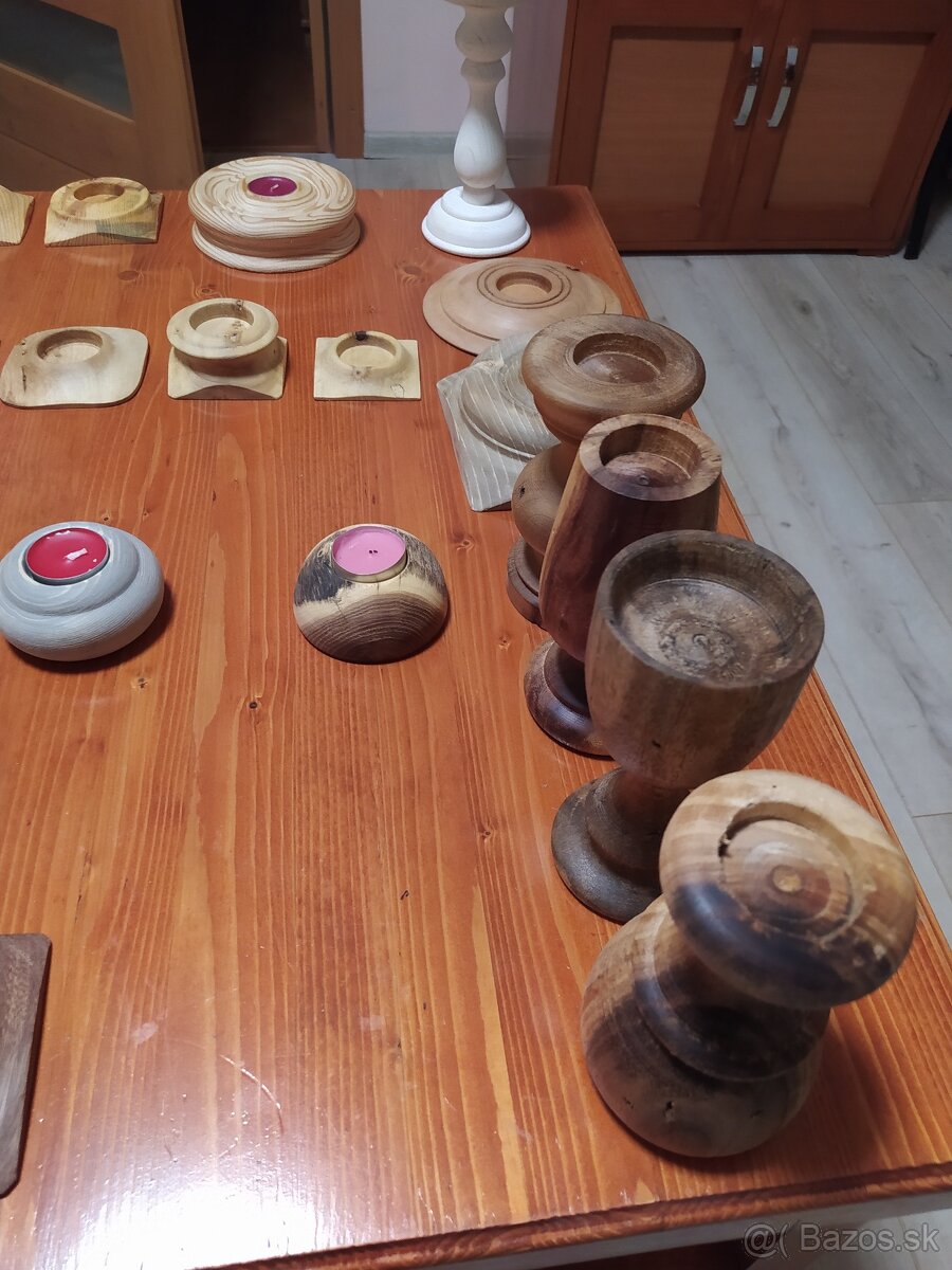 Drevené svietniky - 2