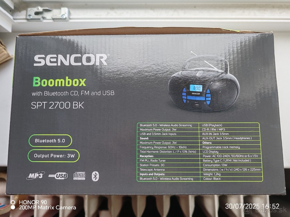 ⚡SPT 2700BK Boombox s Bluetooth⚡ - 2